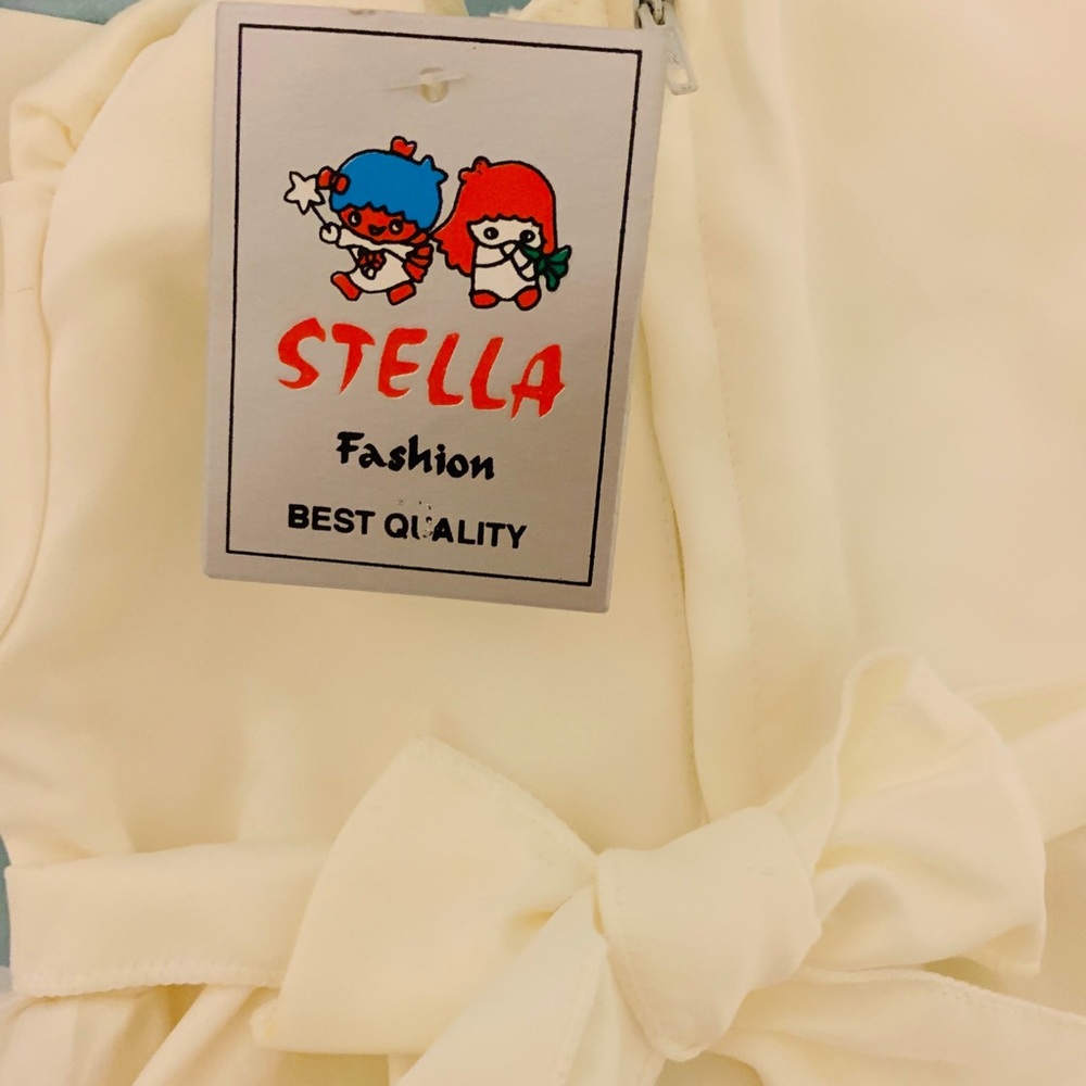 Off White Fancy Dress (6-9 months)